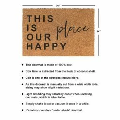 RugSmith This Is Our Happy Place Doormat - 24'' X 36'' -RugSmith Shop unnamed file 1001
