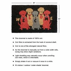 RugSmith Welcome Colorful Dogs Doormat - 18'' X 30'' -RugSmith Shop unnamed file 1012