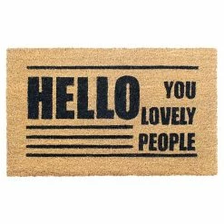 RugSmith Hello You Lovely People Doormat - 18'' X 30''