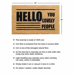 RugSmith Hello You Lovely People Doormat - 18'' X 30'' -RugSmith Shop unnamed file 1016