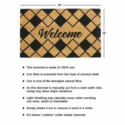 RugSmith Diamond Welcome Doormat - 18'' X 30'' -RugSmith Shop unnamed file 1028