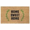 RugSmith Home Sweet Home Laurel Wreath Doormat - 18'' X 30''