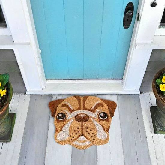 RugSmith Shaped Pug Face Doormat 4 RugSmith Shaped Pug Face Doormat - Image 2