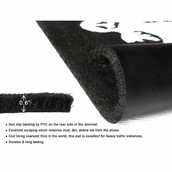 RugSmith Boo Doormat - 18'' X 30'' 5 RugSmith Boo Doormat - 18'' X 30'' - Image 3