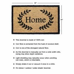 RugSmith Home With Leaves Doormat - 18'' X 30'' -RugSmith Shop unnamed file 1077