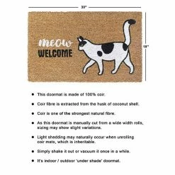 RugSmith Meow Welcome Doormat - 18'' X 30'' -RugSmith Shop unnamed file 1081