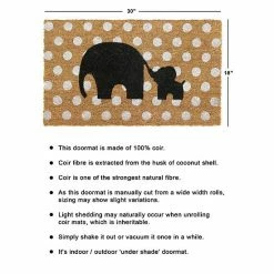 RugSmith Elephant Doormat - 18'' X 30'' -RugSmith Shop unnamed file 1094