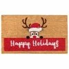 RugSmith Happy Holidays Reindeer Doormat - 18'' X 30''