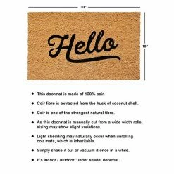 RugSmith Simply Hello Doormat - 18'' X 30'' -RugSmith Shop unnamed file 1116