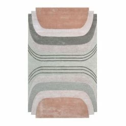 RugSmith Blush Cosmo Mid-Century Geometric Area Rug