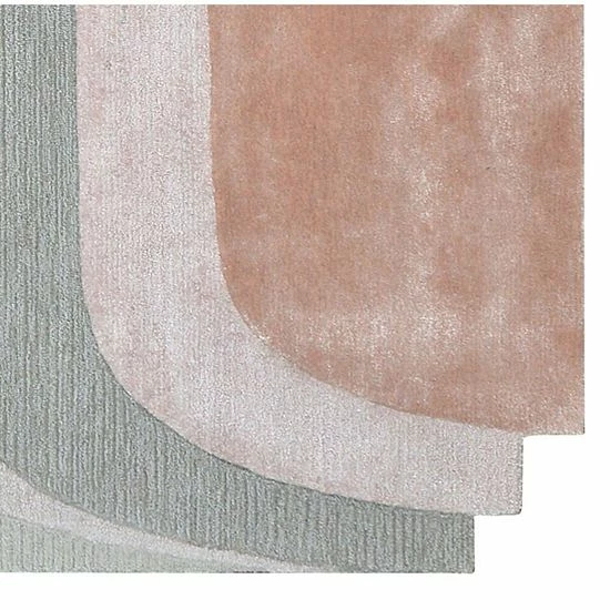 RugSmith Blush Cosmo Mid-Century Geometric Area Rug 4 RugSmith Blush Cosmo Mid-Century Geometric Area Rug - Image 2