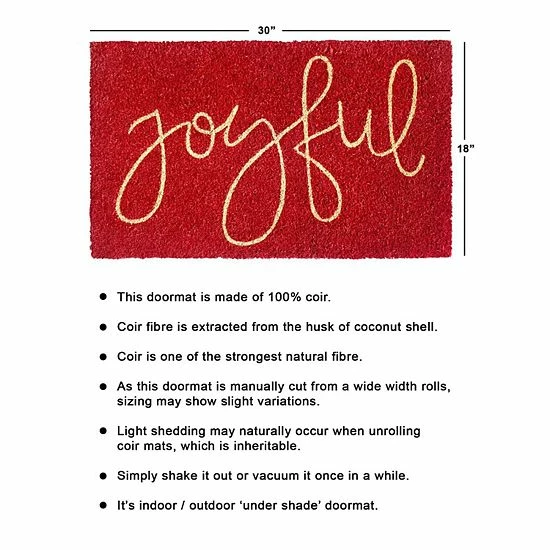 RugSmith Joyful Doormat - 18'' X 30'' 6 RugSmith Joyful Doormat - 18'' X 30'' - Image 4