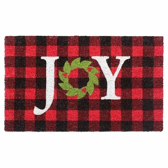 RugSmith Joy On Plaids Doormat - 18'' X 30'' 3 RugSmith Joy On Plaids Doormat - 18'' X 30''