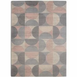 RugSmith Crescent Moon Mid-Century Modern Geometric Rug