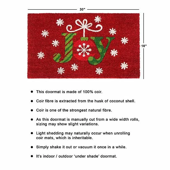 RugSmith Joy Flakes Doormat - 18'' X 30'' 6 RugSmith Joy Flakes Doormat - 18'' X 30'' - Image 4