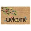 RugSmith Welcome Birds Doormat - 18'' X 30''