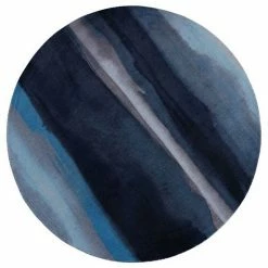 RugSmith Blue Canvas Contemporary Modern Runner Rug