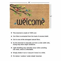 RugSmith Welcome Birds Doormat - 18'' X 30'' -RugSmith Shop unnamed file 135