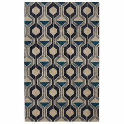 RugSmith Ring Road Mid-Century Modern Geometric Rug