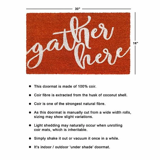 RugSmith Gather Here Doormat - 18'' X 30'' 6 RugSmith Gather Here Doormat - 18'' X 30'' - Image 4
