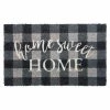 RugSmith Home Sweet Home Plaid Doormat - 18'' X 30''