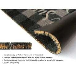 RugSmith Home Sweet Home Plaid Doormat - 18'' X 30'' -RugSmith Shop unnamed file 142