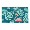 RugSmith Machine Tufted Palm Leaves Flamingo Coir Doormat -RugSmith Shop unnamed file 150