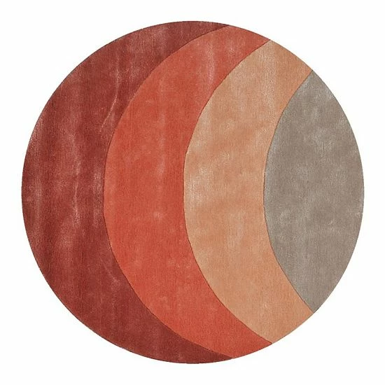 RugSmith Brick Sunrise Mid-Century Modern Area Rug 3 RugSmith Brick Sunrise Mid-Century Modern Area Rug