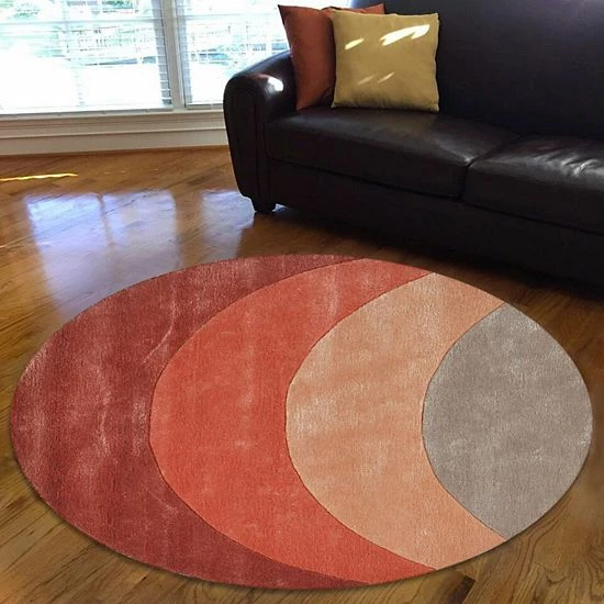 RugSmith Brick Sunrise Mid-Century Modern Area Rug 6 RugSmith Brick Sunrise Mid-Century Modern Area Rug - Image 4