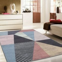 RugSmith Turquoise Offset Mid-Century Geometric Area Rug -RugSmith Shop unnamed file 1535