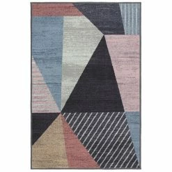RugSmith Turquoise Offset Mid-Century Geometric Area Rug -RugSmith Shop unnamed file 1537