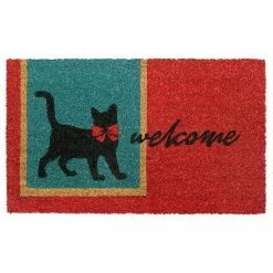 RugSmith Welcome Cat Doormat - 18'' X 30''