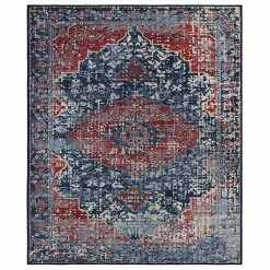 RugSmith Rust Salerno Distressed Vintage Inspired Area Rug