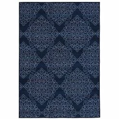 RugSmith Shibori Medallion Geometric Medallion Rug