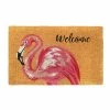 RugSmith Handloom Woven Pink Flamingo Welcome Coir Doormat -RugSmith Shop unnamed file 173