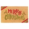 RugSmith Merry Xmas Diagonal Stripes 18'' X 30'' Doormat -RugSmith Shop unnamed file 186
