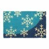 RugSmith Machine Tufted Snowflake Coir Doormat