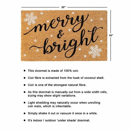 RugSmith Merry & Bright Doormat - 18'' X 30'' 6 RugSmith Merry & Bright Doormat - 18'' X 30'' - Image 4