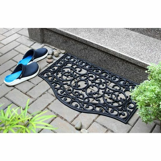 RugSmith Moulded Rubber Trellis Rectangle Doormat 4 RugSmith Moulded Rubber Trellis Rectangle Doormat - Image 2