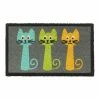 RugSmith Machine Tufted Three Cats Coir Doormat