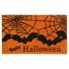 RugSmith Happy Halloween Bat Doormat - 18'' X 30''