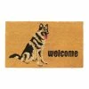 RugSmith Machine Tufted German Shepherd Coir Doormat