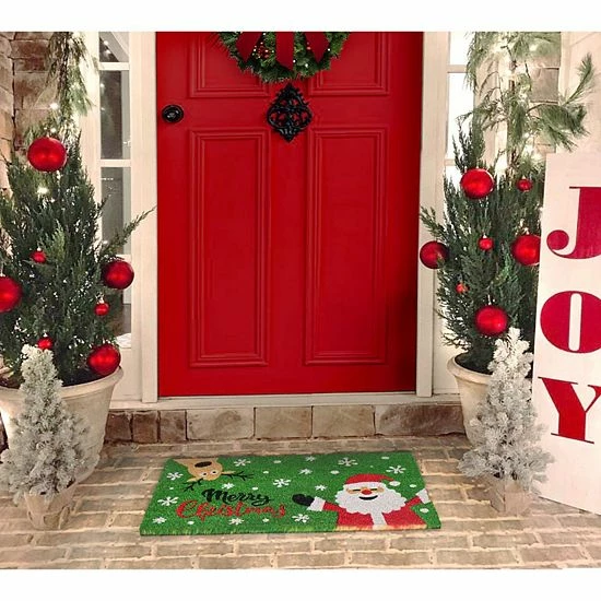 RugSmith Santa Merry Christmas Doormat - 18'' X 30'' 4 RugSmith Santa Merry Christmas Doormat - 18'' X 30'' - Image 2