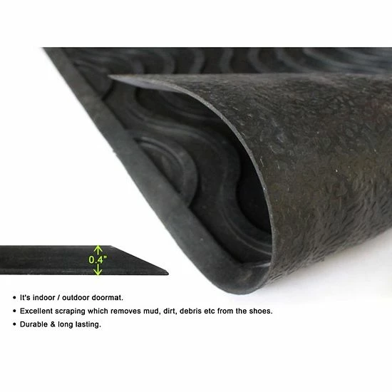 RugSmith Moulded Waves Texture Doormat 4 RugSmith Moulded Waves Texture Doormat - Image 2