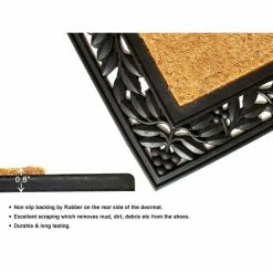 RugSmith Natural Moulded Holly Trellis Coir Doormat -RugSmith Shop unnamed file 311