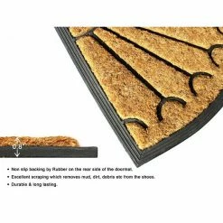 RugSmith Natural Moulded Rubber Coir Half-round Doormat -RugSmith Shop unnamed file 318