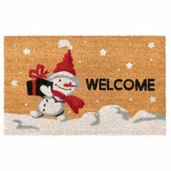 RugSmith Snowman Welcome 18'' X 30'' Doormat