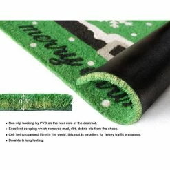 RugSmith Merry Xmas Snow Flakes 18'' X 30'' Doormat -RugSmith Shop unnamed file 322