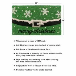 RugSmith Merry Xmas Snow Flakes 18'' X 30'' Doormat -RugSmith Shop unnamed file 323