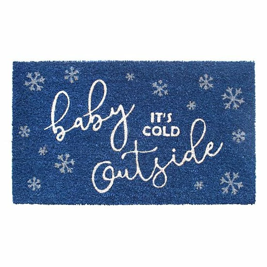 RugSmith Baby It's Cold Outside Snow 18'' X 30'' Doormat 3 RugSmith Baby It's Cold Outside Snow 18'' X 30'' Doormat